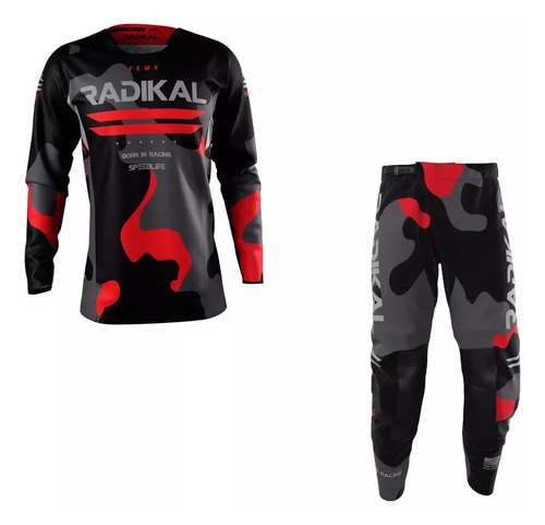 Conjunto Motocross Enduro Mx Radikal Flux Plan Fas Motos