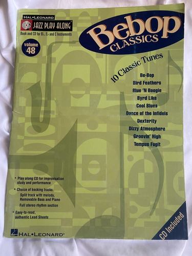 How To Play Bebop 10 Classic Tunes With C D Hal Leonard