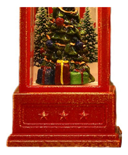 Cabine De Telefone Da Lanterna Globo Da Neve Projetou Natal