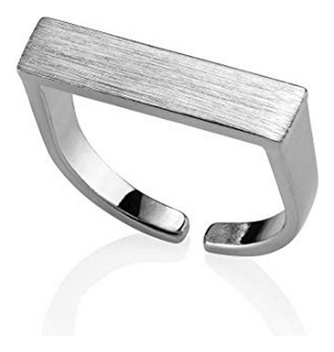 Anillos - Namana Plain Bar Ring For Women. Open Ring With A 