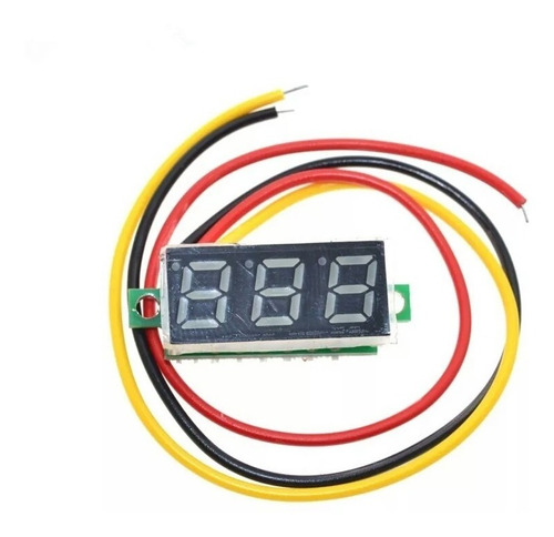 Mini Voltímetro Digital Rojo 2.5v A 40v Display Led 0.28