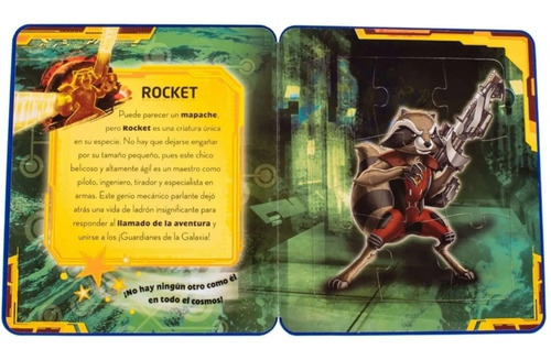 Libro De Fomi Guardianes De La Galaxia Con 5 Rompecabezas