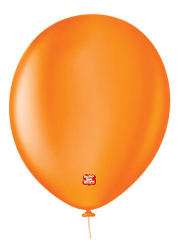 Balão Profissional Premium Uniq 16  40cm - Cores - 10 Un Cor Laranja Ambar