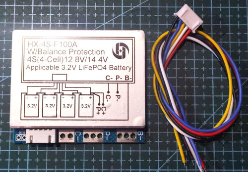 Bms 4s 14.6v (12v) 100a Para Ferrofosfato 3.2v Lifepo4 