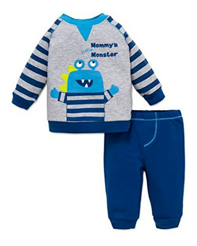 Little Me Mejores Comienzos Por Monster 2pc Pant Set