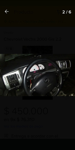 Imagen 5 de 13 de Chevrolet Vectra 2000 Gls 2.2 Impecable.capital:villa Mitre