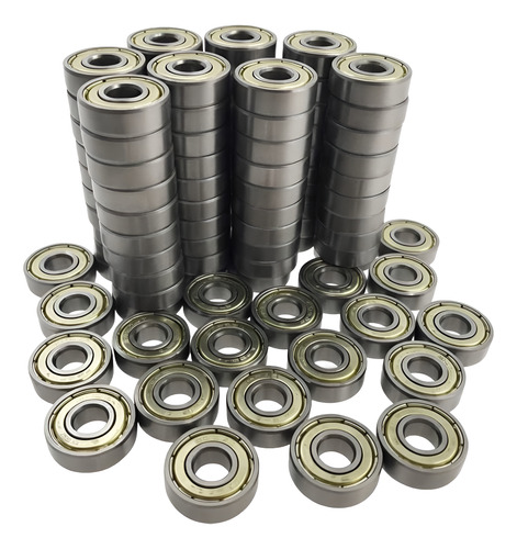 Ruleman 608 Zz X 100 Unidades Excelente Calidad Gris