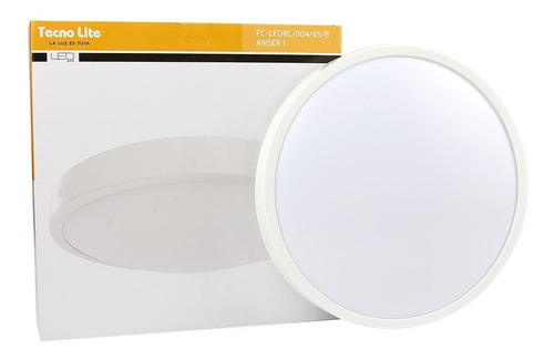 Lampara Plafon Led 16w Sobreponer En Techo Fc-ledrl/004/65/b Color Blanco Tecnolite