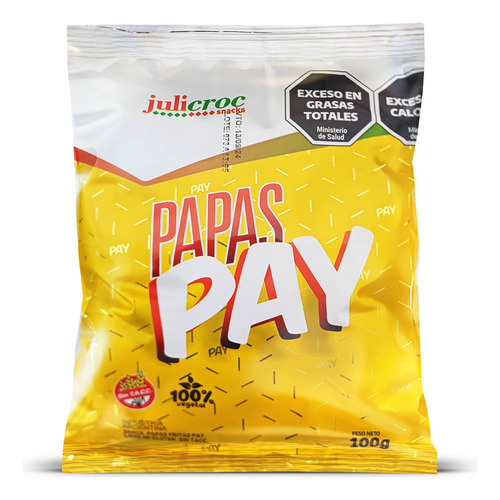 Papas Fritas Pai Julicroc Sin Tacc 100% Vegetal 100g Pack X3