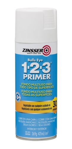 Pintura Fijador Sellador Bulls Eye123 Aerosol Zinsser 369gr - Imagen Pinturerias -