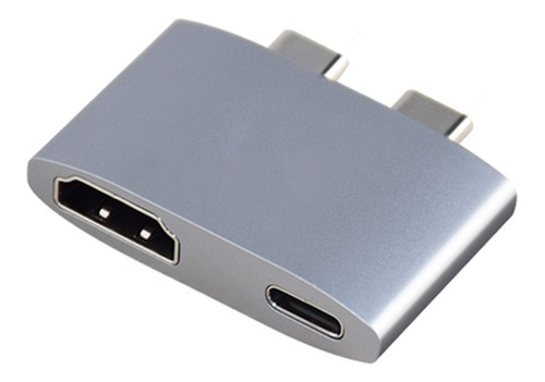 Adaptador Hub Tipoc-c A Hdmi 4k 30hz + Pd Carga Macbook Air