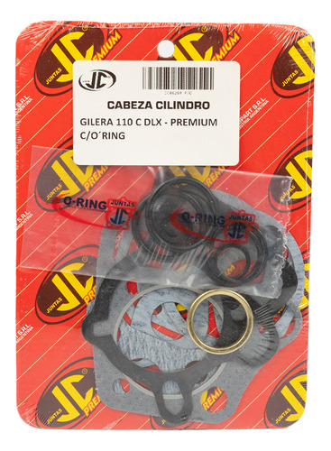 Junta Tapa De Cilindro Gilera 110 C Dlx Premium Con Oring Jc