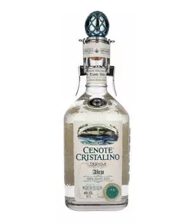Tequila Cenote Cristalino Añejo 100% Agave Azul 700ml