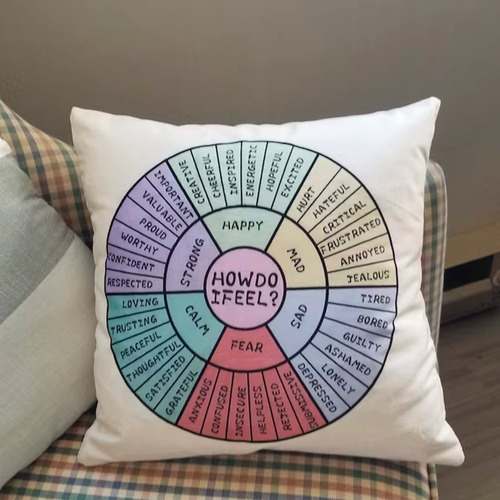 Almohada Cojín Rueda Sentimientos Salud Mental Psicología