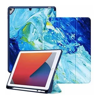 Funda Para iPad 10.2 Ayotu Delgada Soporte Lápiz Pintura