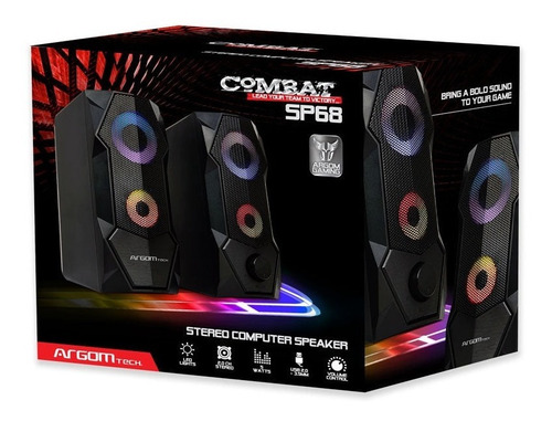 Imagen 2 de 5 de Corneta Parlantes Rgb Gaming Gamer Para Pc Lapto S68 2.0ch