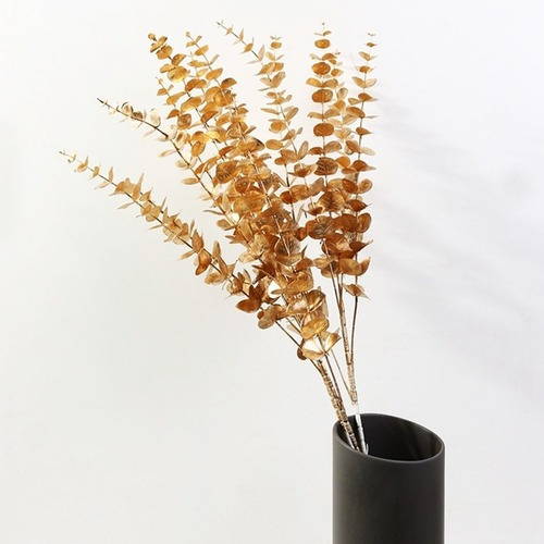 Adornos De Navidad - Ramas Doradas - Flores Navidad