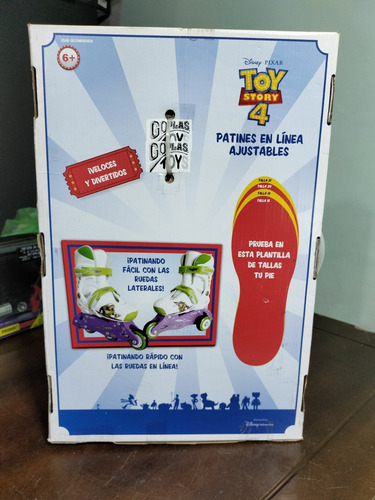 Patines En Línea Ajustables Toy Story 4 Buzz Lightyear (Usado)