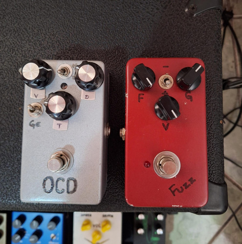 Pedal Overdrive Ocd + Fuzz Face N Fulltone Dunlop Boss Cinza (Usado)