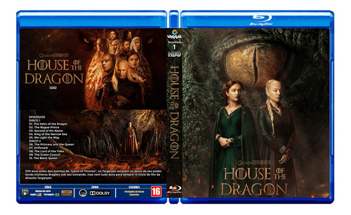 Blu-ray Série A Casa Do Dragão - 1ª Temporada - Dub/leg