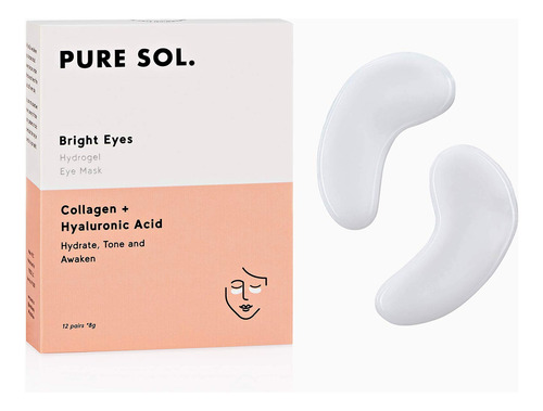 Pure Sol. Hidrogel Colágeno Máscara De Ojos Con Ácido Hialur
