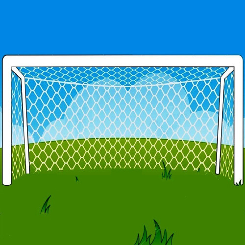 Imagen 3 de 10 de 2 Red Arco Papi Futbol Infantil Familiar 3x2m Rombo15cm2,3mm