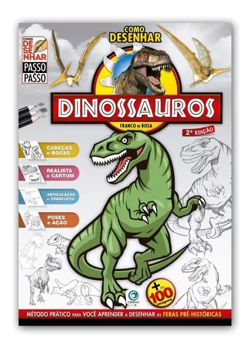 Desenho para Colorir – Animais - Dinossauro - Aula Pronta