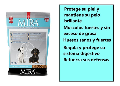 Mira Cachorro Raza Pequeña 3kg Alimento Para Perro Premium