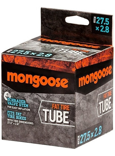 Mongoose Mg78468-8 Fat Tire Tube, 27.5 X 2.5  /3.0 