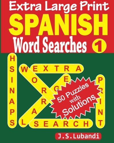 Libro : Extra Large Print Spanish Word Searches - Lubandi, 