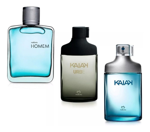 Perfume Homem + Kaiak Urbe + Kaiak Tradicional Natura