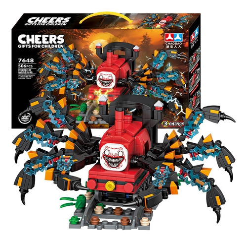 506pcs Hell Charles Little Train Spider 3 Brinquedos De