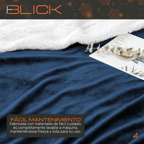 Para Ny Cobija Polar Matrimonial Frazada Suave Con Sherpa /