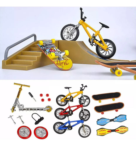 Conjunto De Bicicleta Bmx Fingertip, Mini Scooter, Dois