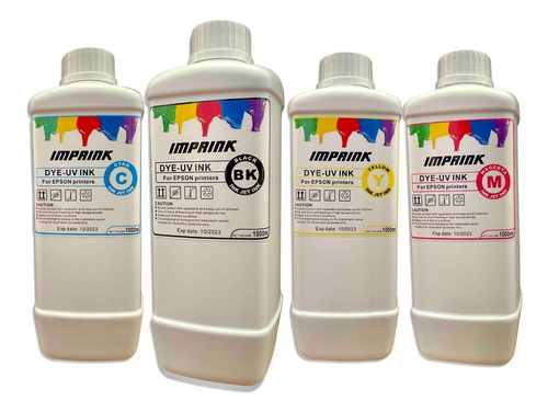 Tinta Dye Uv Para Impresoras Epson Ecotank Premium 4litros