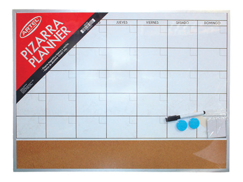 Pizarra Blanca Planner - Corcho Artel