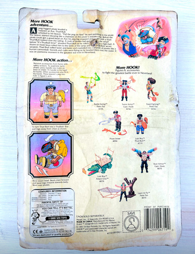 Hook Thud Butt Mattel Peter Pan Vintage No Kenner (Usado)