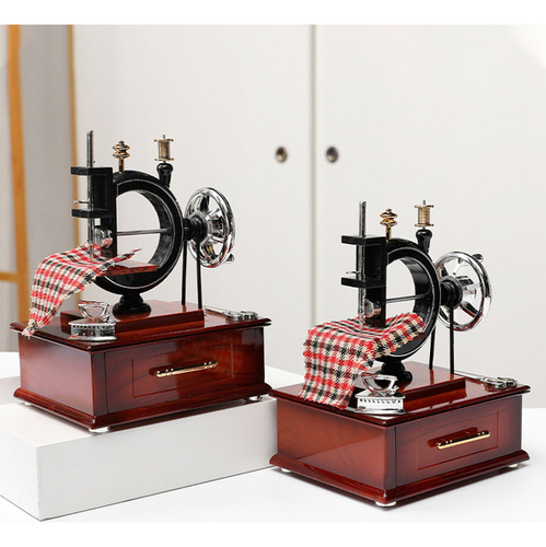 Caja De Música Para Máquina De Coser E, Adornos Decorativos