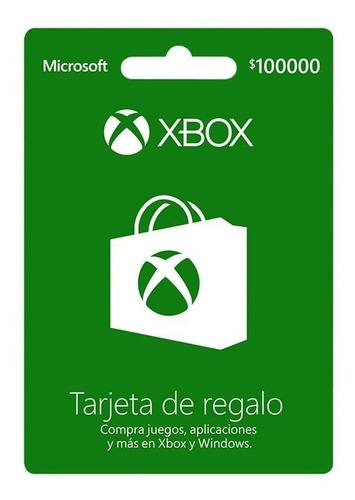 Tarjeta Regalo Xbox $100.000