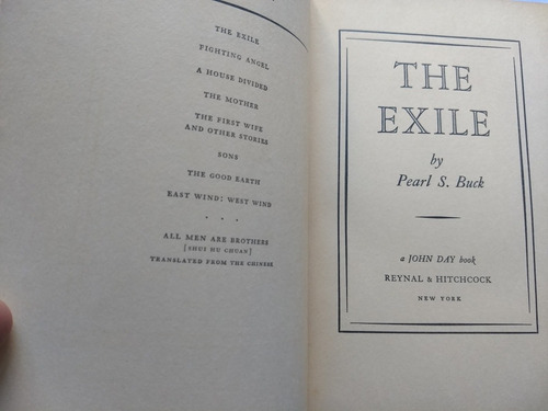 The Exile Pearl S. Buck