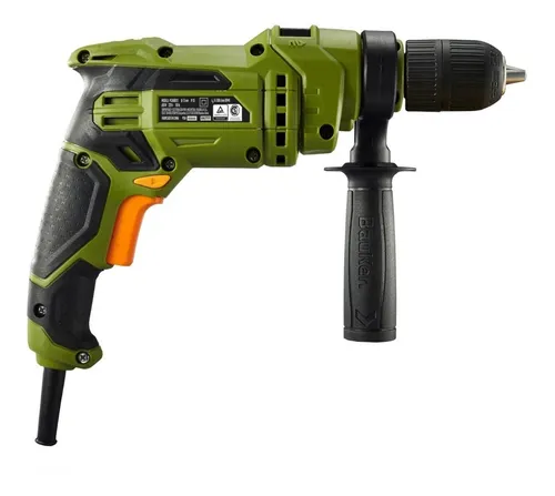 Taladro Percutor 1/2-puLG 650w 0-3000rpm Con 9 Brocas Bauker