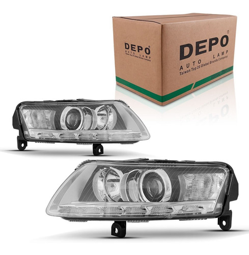 Par Farol Audi A6 2009 2010 2011 Foco Duplo Xenon