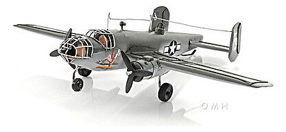 North American B-25 Mitchell Bomber Metal Desk Model 13  Oah