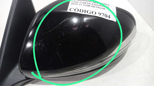 Retrovisor Mercedes C200 C/seta Esquerdo 2015 17 Com Detalhe (Usado)
