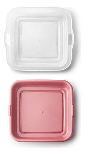 Contenedor Porta Sandwhich/embutido /queso Rojo 14.5cm Ibili