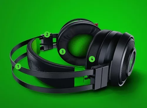 Razer Auriculares Gaming Inalámbricos Nari Ultimate Verde