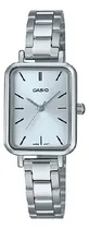 Comprar Reloj Casio De Dama Modelo Ltp-v009 Metal Caratula Azul Color de la correa Plateado Color del bisel Plateado Color del fondo Plateado