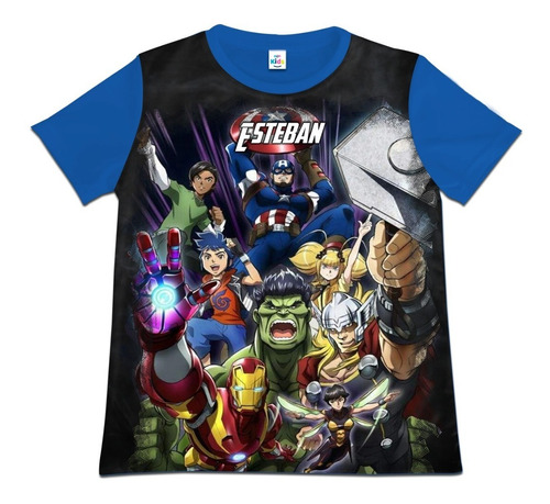 Franela Camisa Niño Avengers Vengadores Algodon