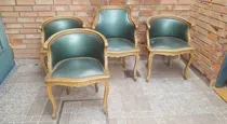 Comprar 4 Antiguos Sillones Estilo Francés Luis Xv - No Envio