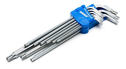Imagen 1 de 5 de Juego Llaves Torx Largas Bremen Cod. 4159 9 Pz T10-t50
